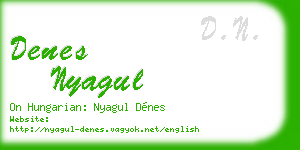 denes nyagul business card